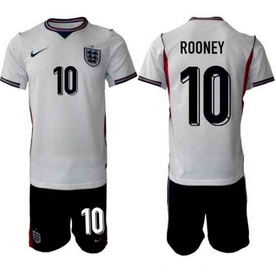 England FIFA World Cup 2026 White Soccer Jersey Wayne Rooney #10